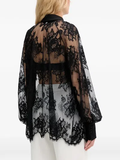 Aniye By Lace Ruffled Shirt In Black