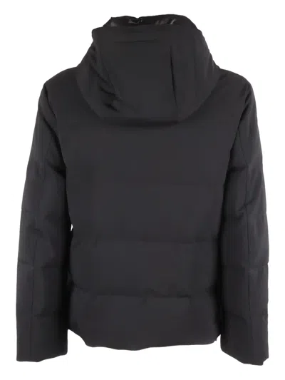 Montecore Hooded Padded Coat In Black