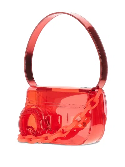 Diesel Bag Made Of Flexible Tpu With A Colorful Jelly-effect Finish In Red