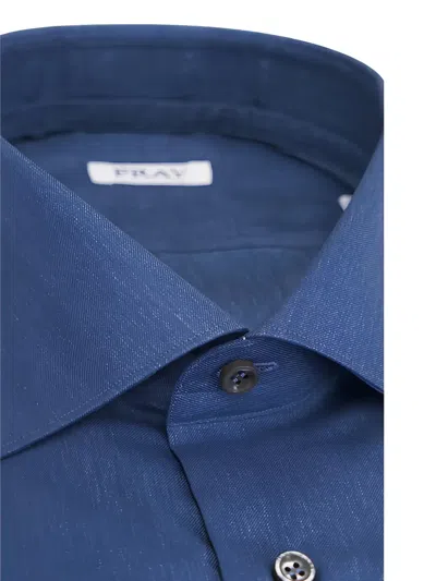 Fray Buttoned Shirt In Blue