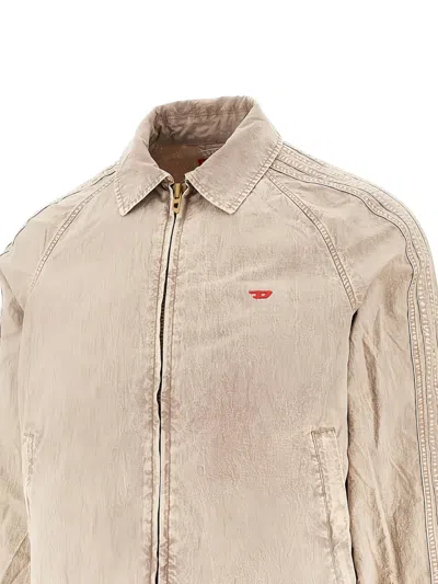 Diesel Zip Jacket In Neutral