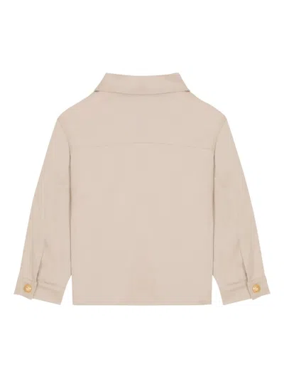 Balmain Buttoned Cargo Jacket In Neutral