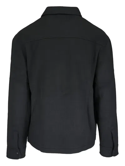 Peter Millar Buttoned Pocket Jacket In Black