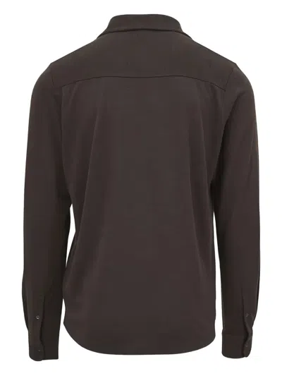 Wahts Edwards Buttoned Polo Shirt In Brown