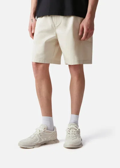 Axel Arigato Eris White Sneaker With Side Logo Lettering And Panel Design In Suede Man In Neutral