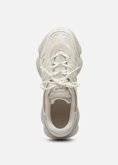 Axel Arigato Eris White Sneaker With Side Logo Lettering And Panel Design In Suede Man In Neutral