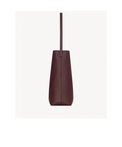 Saint Laurent Large Snap Tote In Purple