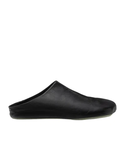 Mm6 Maison Margiela Anatomical Leather Sabot In Black