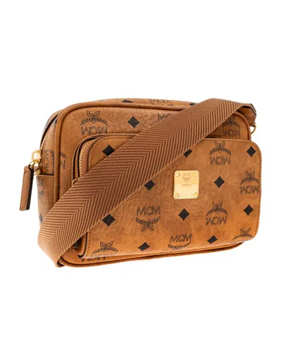 Mcm Aren Mini Shoulder Bag In Brown