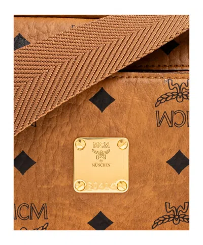 Mcm Aren Mini Shoulder Bag In Brown