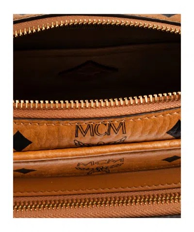 Mcm Aren Mini Shoulder Bag In Brown