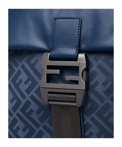 Fendi Flux Backpack In Blue