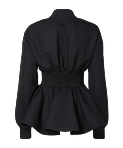 Fendi Zip-up Fitted Jacket In Black