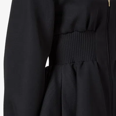 Fendi Zip-up Fitted Jacket In Black