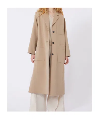 Weekend Max Mara Double-faced Wool-blend Coat - Camel In Brown