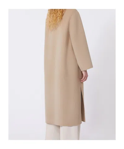 Weekend Max Mara Double-faced Wool-blend Coat - Camel In Brown