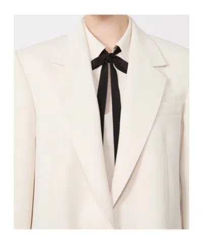 Max Mara Single-breasted Suit Jacket In White