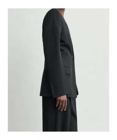 Totême Wool Long-sleeved Suit Jacket In Multi