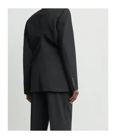 Totême Wool Long-sleeved Suit Jacket In Multi