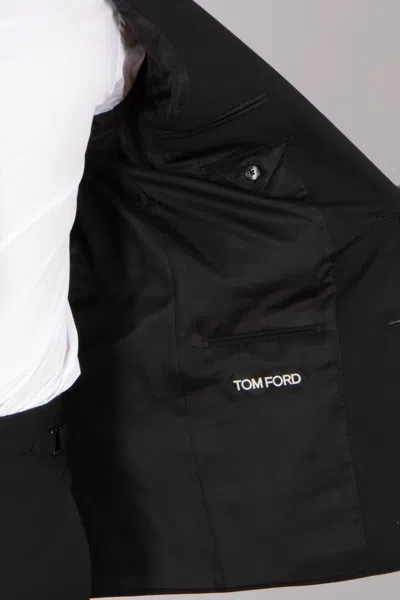 Tom Ford Single-breasted Suit In Black