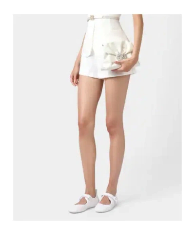 Roger Vivier Efflorescence Mini Sequined Shoulder Bag In White