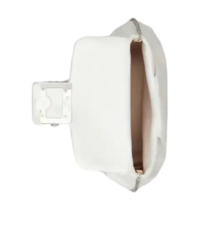 Roger Vivier Efflorescence Mini Sequined Shoulder Bag In White