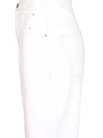Isabel Marant Button-up Jeans In White