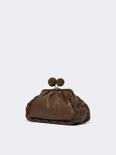 Weekend Max Mara Medium Nappa Leather Pasticcino Bag In Brown