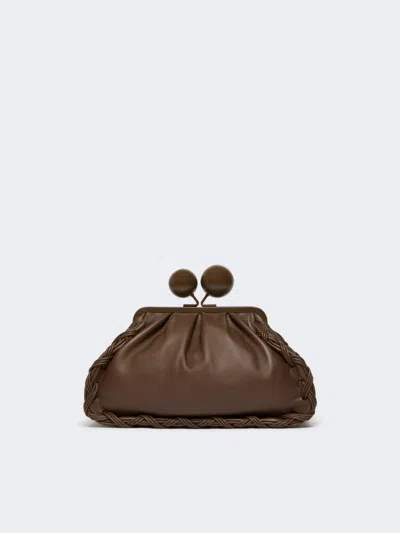 Weekend Max Mara Medium Nappa Leather Pasticcino Bag In Brown
