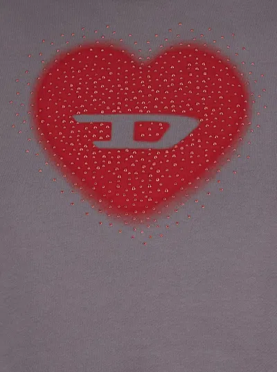 Diesel F-slimmy Hoodie In Purple