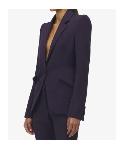 Alexander Mcqueen Women's Single-breasted Jacket In Violet In Purple