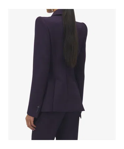 Alexander Mcqueen Women's Single-breasted Jacket In Violet In Purple
