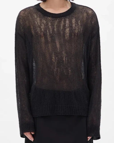 Ann Demeulemeester Joas Comfortable Round-neck Sweater In Black