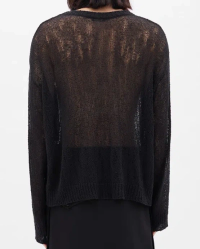 Ann Demeulemeester Joas Comfortable Round-neck Sweater In Black
