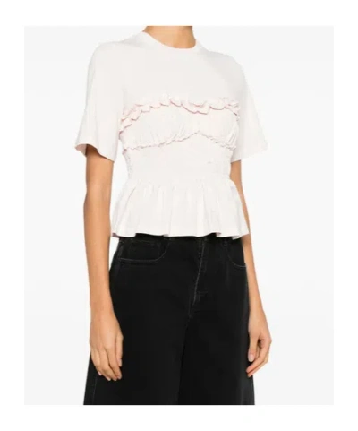 Cecilie Bahnsen Short-sleesleeved T-shirt In White