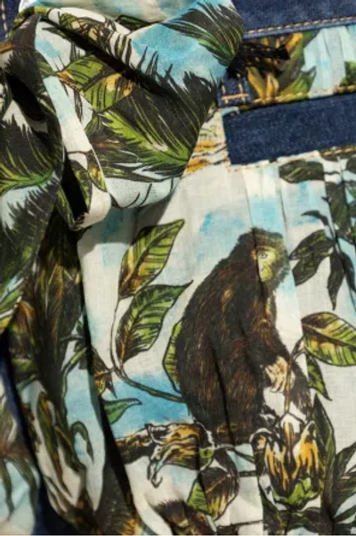 Dsquared2 Palm-print Shorts In Multi