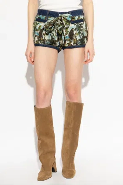 Dsquared2 Palm-print Shorts In Multi