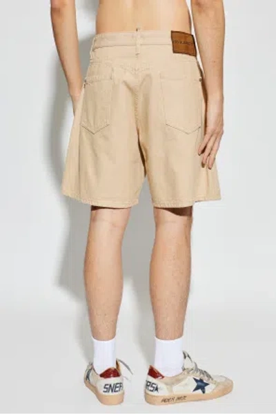 Dsquared2 Belt Loop Shorts In Neutral