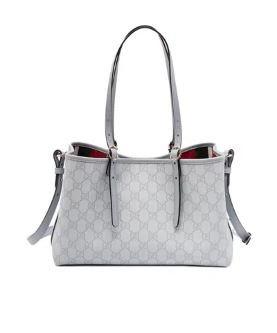 Gucci Gg Emblem Medium Tote Bag In Gray