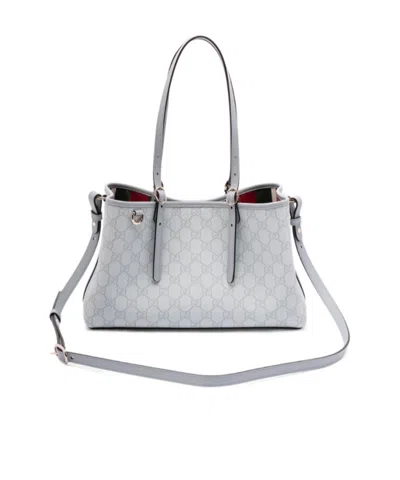 Gucci Gg Emblem Medium Tote Bag In Gray