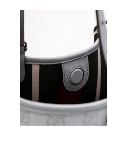 Gucci Gg Emblem Medium Tote Bag In Gray
