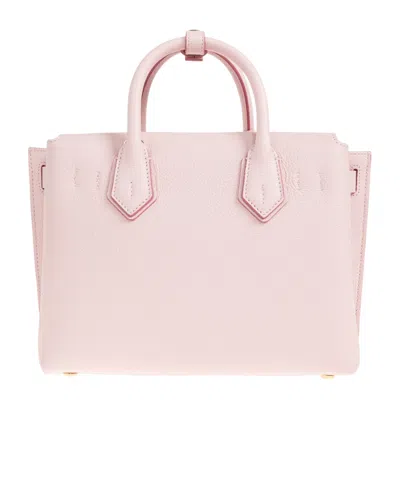 Mcm Milla Small Leather Tote In Pink