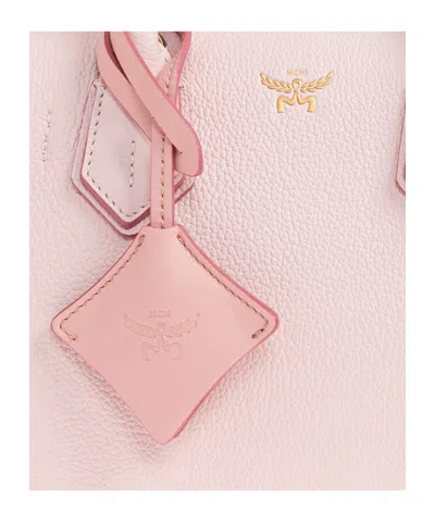 Mcm Milla Small Leather Tote In Pink