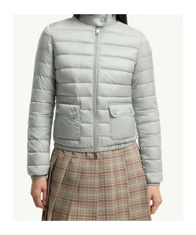 Moncler Lans Short Down Jacket In Gray