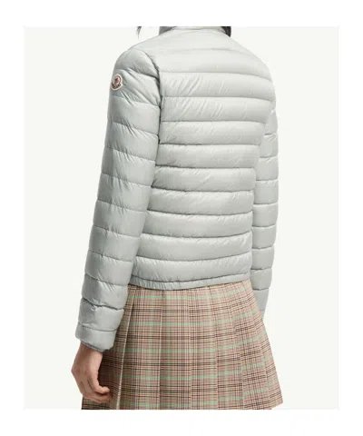 Moncler Lans Short Down Jacket In Gray