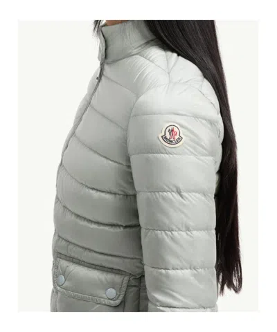 Moncler Lans Short Down Jacket In Gray