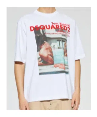 Dsquared2 Tom Bianchi Graphic T-shirt In White