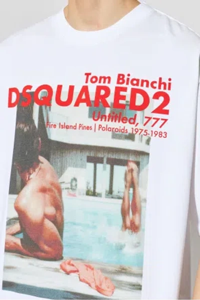 Dsquared2 Tom Bianchi Graphic T-shirt In White