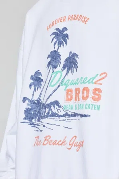 Dsquared2 Graphic-print Sweatshirt In White