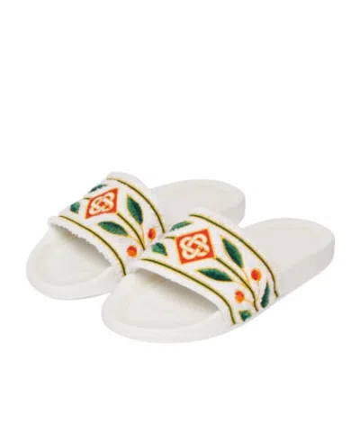 Casablanca Women's Laurel Terry Slides In White